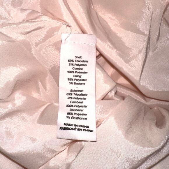 NWOT Cinq A Sept Ruthy Side Sequin Stripe Blush Pink Pleated Front Pants 4 - Picture 6 of 9